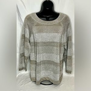 Womens Silver/Grey Sweater Petite XL BNWT